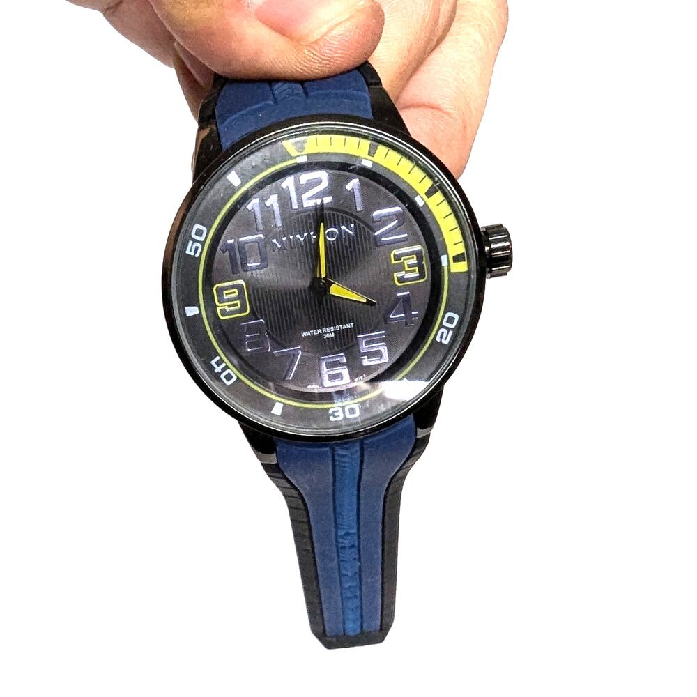 Miykon Men's Sports Watch for Men Silicone Band Blue